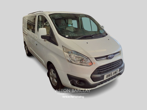 AW15AWO - FORD TRANSIT CUSTOM 290 L2 DIESEL FWD 2.2 TDCi 125ps Low Roof D/Cab Limited Van Diesel WHITE